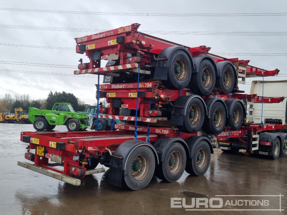 SDC Tri Axle Sliding Skeletal Trailer (3 of) - Semirremolque plataforma/ Caja abierta: foto 5 SDC Tri Axle Sliding Skeletal Trailer (3 of) - Semirremolque plataforma/ Caja abierta: foto 5