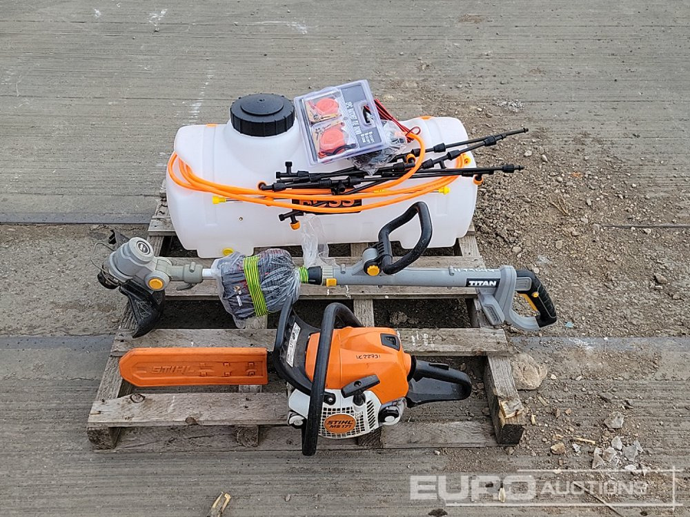 Stihl MS171 Petrol Chainsaw, Boss Sprayer, Titin Battery Strimmer - Equipo de construcción: foto 2 Stihl MS171 Petrol Chainsaw, Boss Sprayer, Titin Battery Strimmer - Equipo de construcción: foto 2