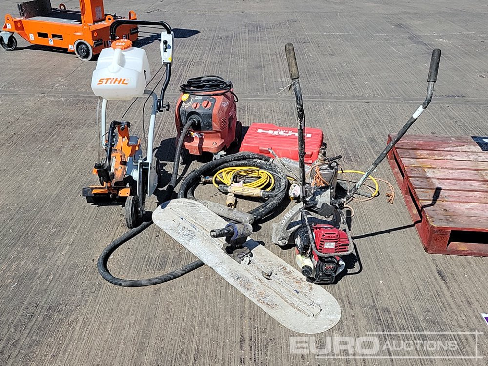 Stihl Quick Cut Saw Trolley, 110Volt Concrete Poker, 110Volt Submersible Water Pump, Pneumatic Scabbler, Concrete Float, Hilti 110Volt Vacuum, Hilti Battery Nail Gun, Petrol Concrete Screed Drive Unit - Equipo de construcción: foto 4 Stihl Quick Cut Saw Trolley, 110Volt Concrete Poker, 110Volt Submersible Water Pump, Pneumatic Scabbler, Concrete Float, Hilti 110Volt Vacuum, Hilti Battery Nail Gun, Petrol Concrete Screed Drive Unit - Equipo de construcción: foto 4
