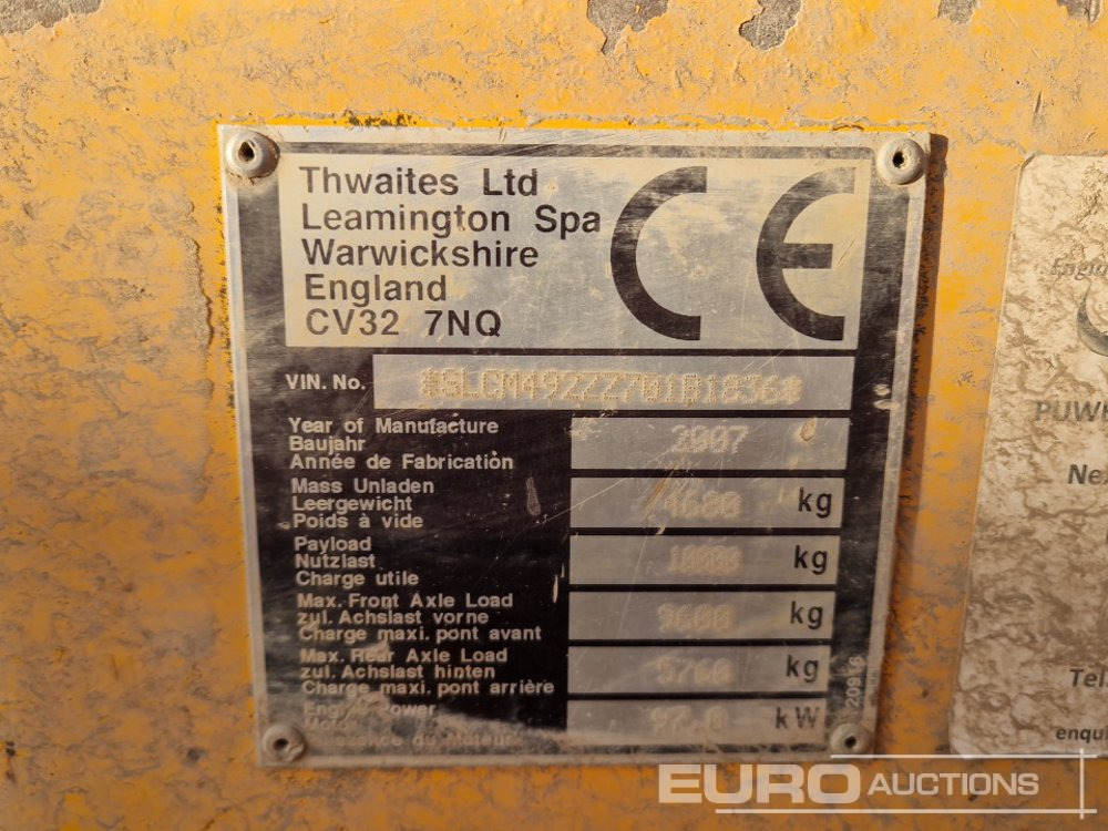 Minidumper Thwaites 10 Ton: foto 39
