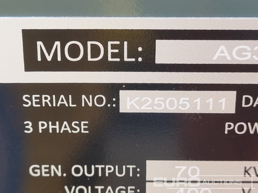 Generador industriale Unused 2025 Ashita Power AG3-70E: foto 25