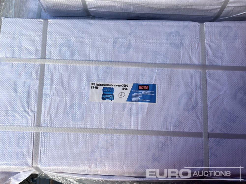 Equipo de taller Unused 2025 Boss 3/4" 30pc Heavy Duty Pneumatic Socket Set, 4" Connecting Rod, 8" Connecting Rod, Ratchet Wrench,  20" Sliding Rod, 18" Bending Rod Universal Coupling, Adapter1-3/4": foto 15