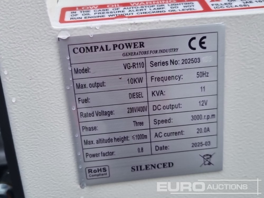 Generador industriale Unused 2025 Compal Power VG-R110: foto 26