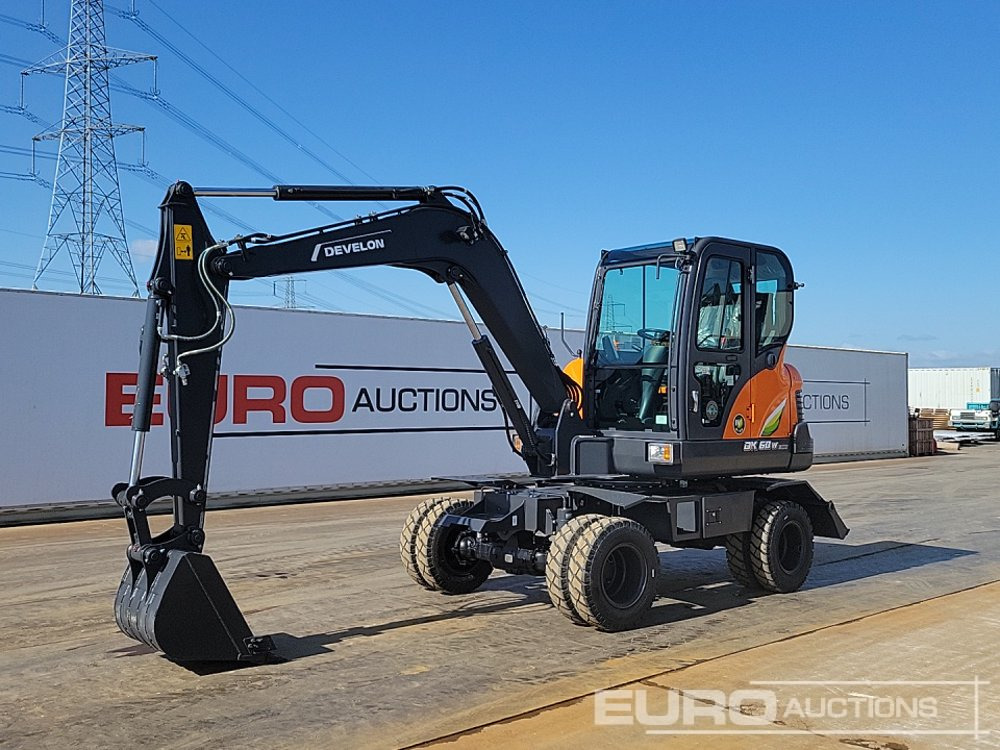 Unused 2025 Develon DX60WN ECO-1 - Excavadora de ruedas: foto 1 Unused 2025 Develon DX60WN ECO-1 - Excavadora de ruedas: foto 1