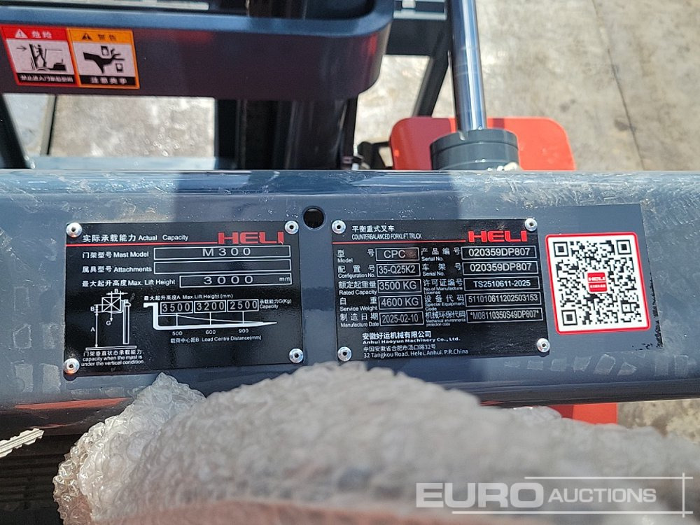 Carretilla elevadora Unused 2025 HCHI CPC35: foto 38