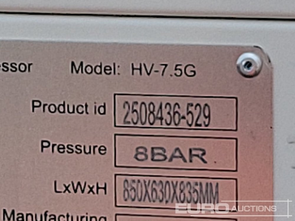 Compresor de aire Unused 2025 Zelfir HV-7.5G: foto 37