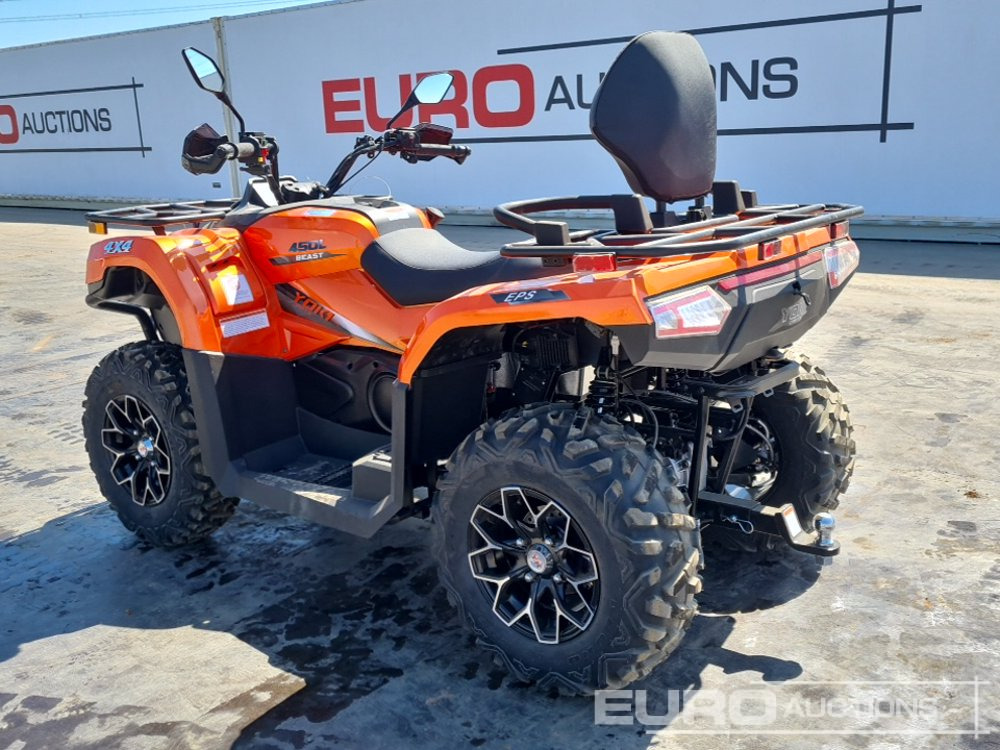 Unused Beast 450L, 4WD Petrol Quad Bike, Front Winch, Power Steering, Front & Rear Diff Lock, Alloy Wheels, LED pack, Rear Tow Hitch, Backrest, T3b Engine - Cuadrimoto: foto 3 Unused Beast 450L, 4WD Petrol Quad Bike, Front Winch, Power Steering, Front & Rear Diff Lock, Alloy Wheels, LED pack, Rear Tow Hitch, Backrest, T3b Engine - Cuadrimoto: foto 3