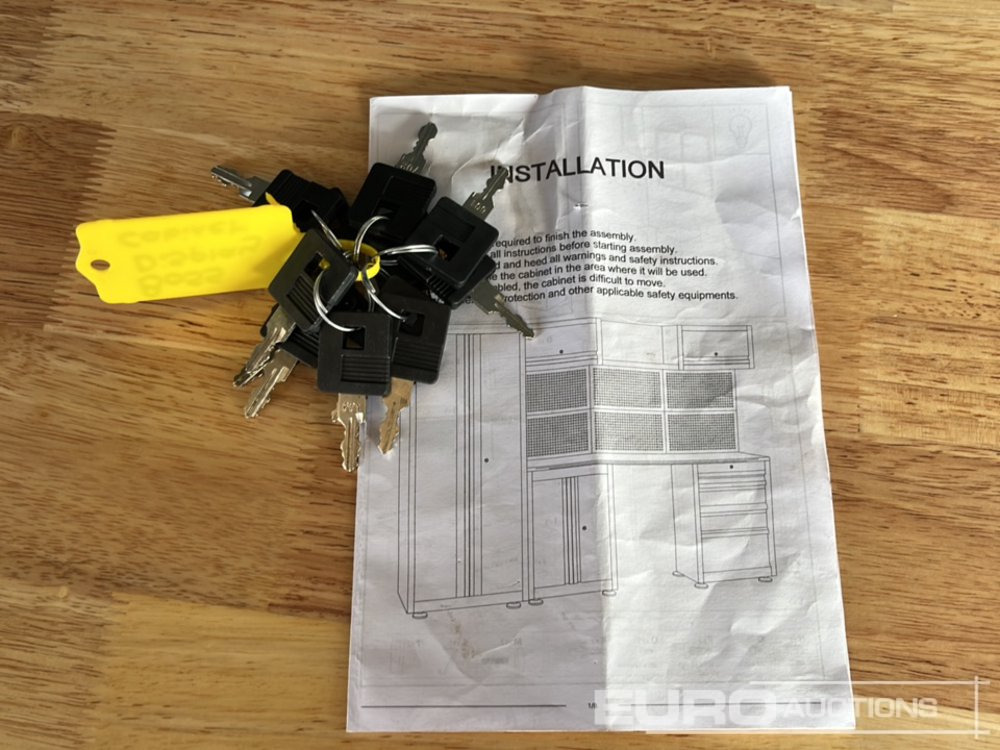 Equipo de taller Unused Boss 2.6m 9 Drawer, 5 Cabinet Tool Station: foto 18