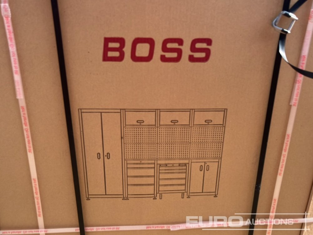 Equipo de taller Unused Boss 2.6m 9 Drawer, 5 Cabinet Tool Station: foto 22