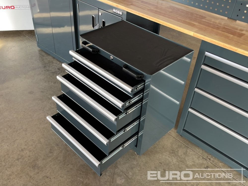 Equipo de taller Unused Boss 2.6m 9 Drawer, 5 Cabinet Tool Station: foto 13