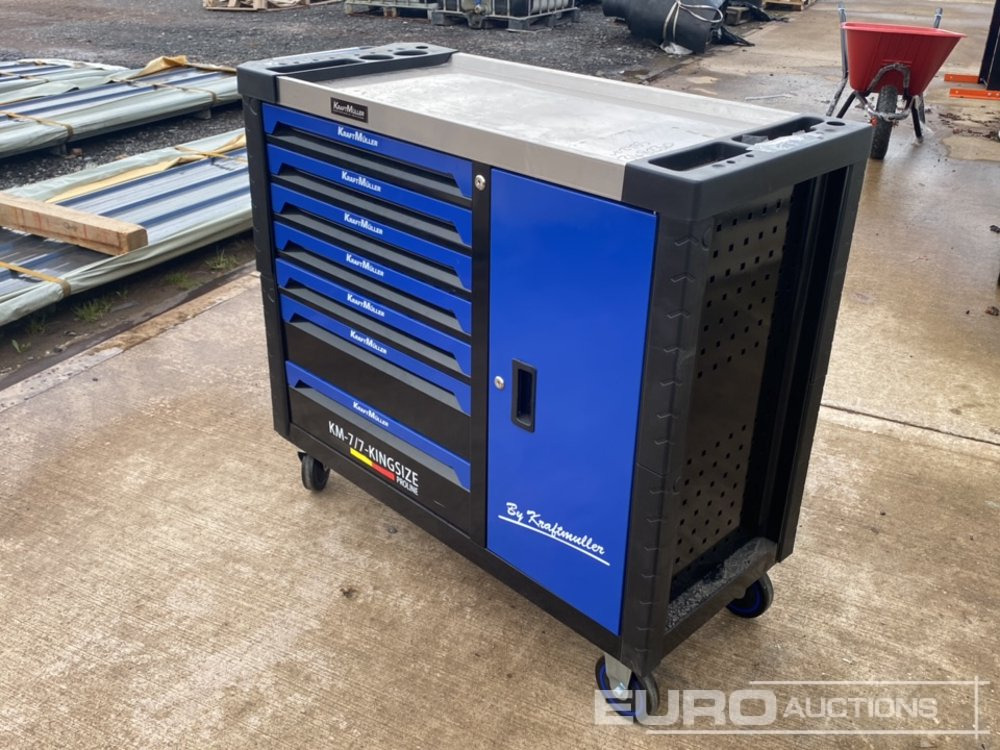 Unused Kraftmuller 7 Drawer, 1 Door Tool Troll & Tools - Equipo de taller: foto 3 Unused Kraftmuller 7 Drawer, 1 Door Tool Troll & Tools - Equipo de taller: foto 3