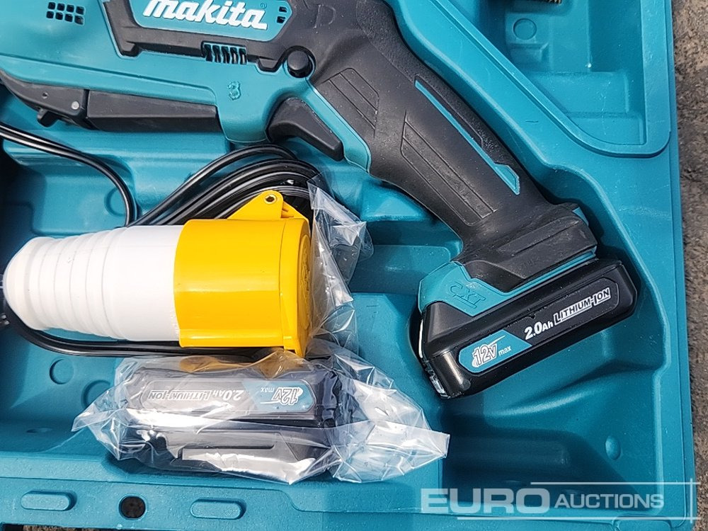 Equipo de construcción Unused Makita RJ03 12v Recip Saw, 2 Batteries, Charger, Case: foto 14