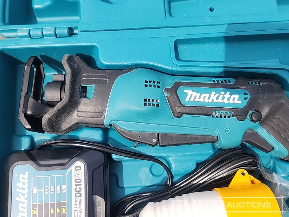 Equipo de construcción Unused Makita RJ03 12v Recip Saw, 2 Batteries, Charger, Case: foto 12