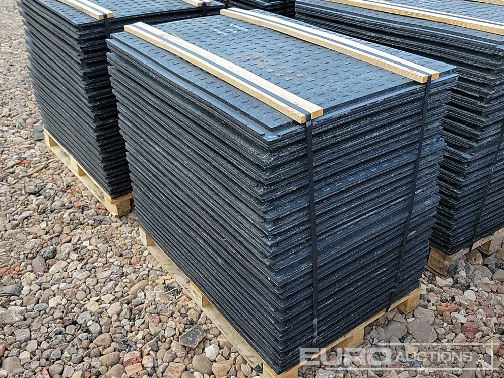 Equipo de construcción nuevo Unused Pallet of Rubber Road Plates (4 of) - Connectable: foto 7