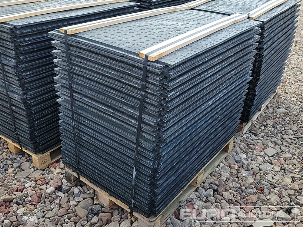 Equipo de construcción nuevo Unused Pallet of Rubber Road Plates (4 of) - Connectable: foto 10