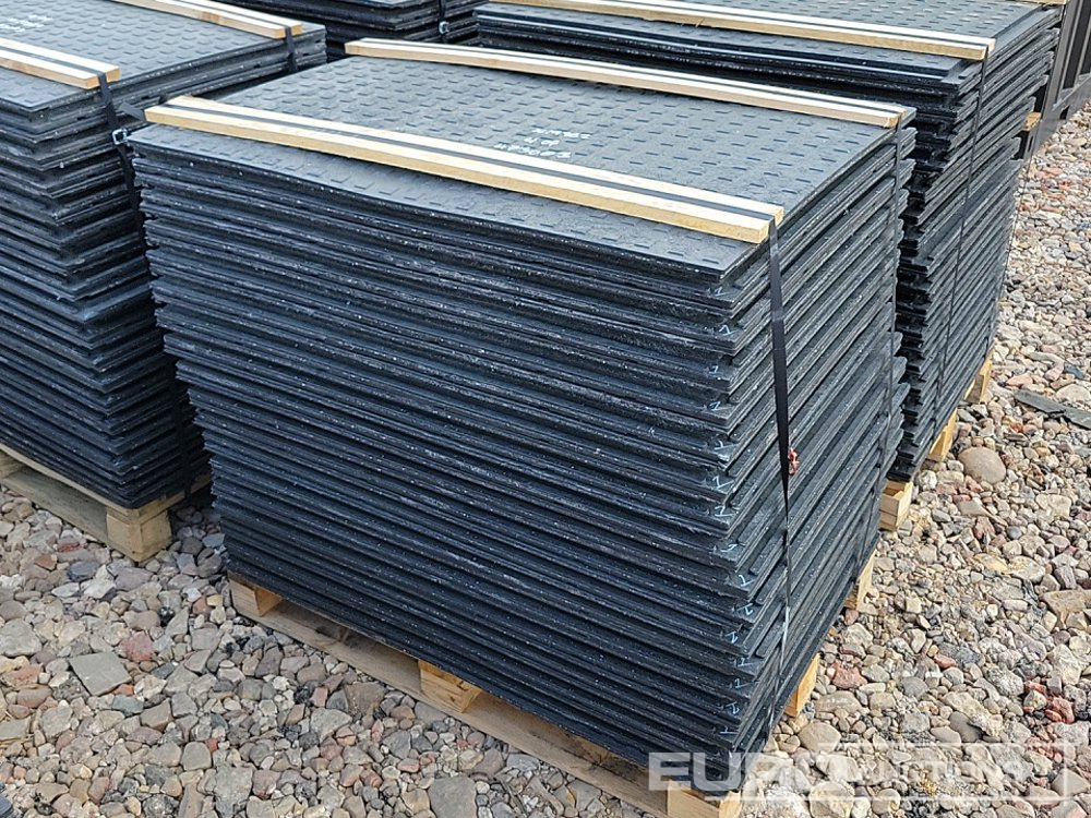 Equipo de construcción nuevo Unused Pallet of Rubber Road Plates (4 of) - Connectable: foto 9