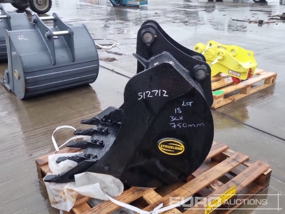 Unused Strickland 30" Digging Bucket 45mm Pin to suit 4-6 Ton Excavator - Cazo: foto 2 Unused Strickland 30" Digging Bucket 45mm Pin to suit 4-6 Ton Excavator - Cazo: foto 2