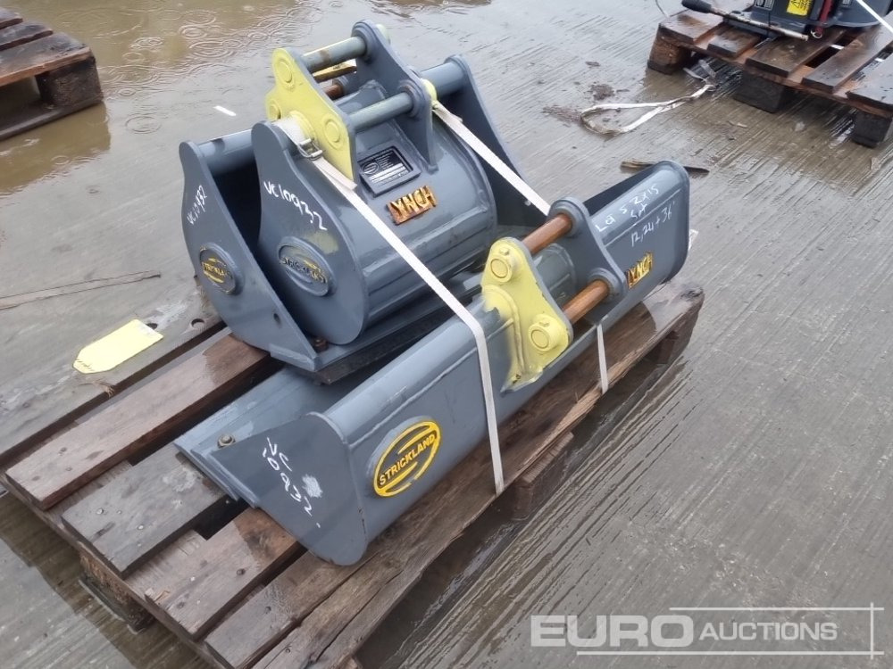 Unused Strickland 36" Ditching, 24", 12" Digging Bucket 30mm Pin to suit Mini Excavator - Cazo: foto 3 Unused Strickland 36" Ditching, 24", 12" Digging Bucket 30mm Pin to suit Mini Excavator - Cazo: foto 3