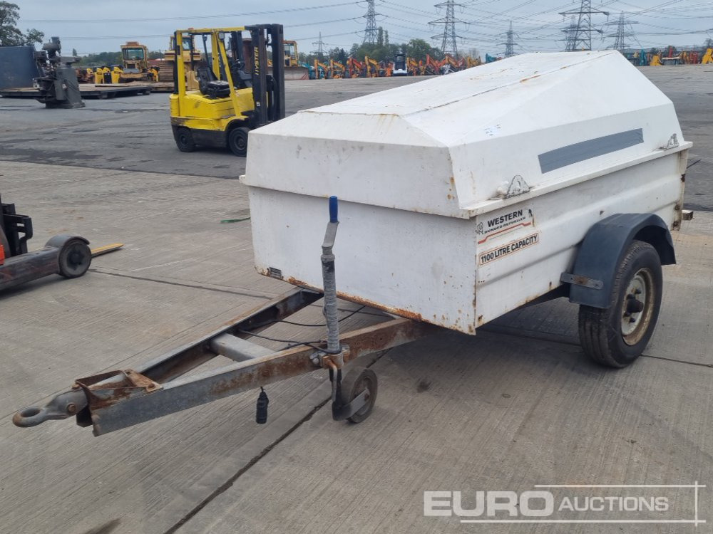 Western Single Axle Bunded Fuel Bowser, Manual Pump - Tanque de almacenamiento: foto 1 Western Single Axle Bunded Fuel Bowser, Manual Pump - Tanque de almacenamiento: foto 1