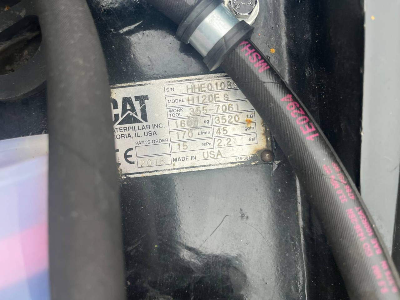 CAT H120S/CW40S/BRH - Martillo hidráulico: foto 3 CAT H120S/CW40S/BRH - Martillo hidráulico: foto 3