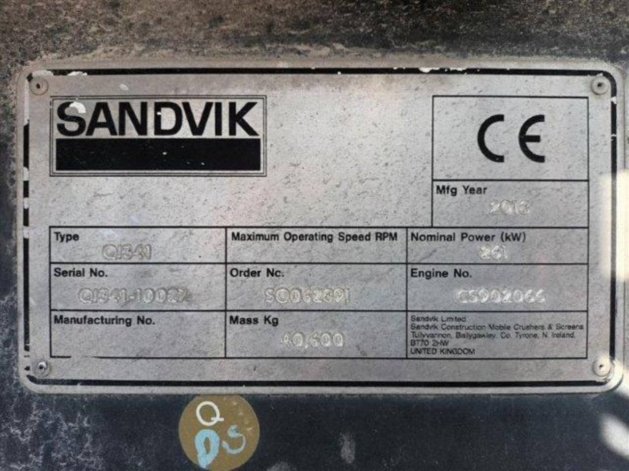 SANDVIK MINING & CONSTRUCTION QI341HS - Machacadora: foto 4 SANDVIK MINING & CONSTRUCTION QI341HS - Machacadora: foto 4