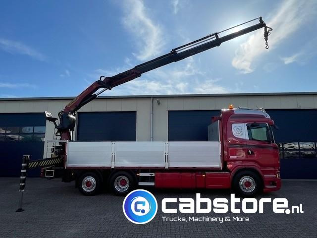 Scania R520 LB6X2*4HNB V8 Euro 6 - Bouwjaar 2013 - Highline - Opticruise - Open box + Palfinger PK 24001-K B Autolaadkraan - Good condition ! - Camión grúa: foto 3 Scania R520 LB6X2*4HNB V8 Euro 6 - Bouwjaar 2013 - Highline - Opticruise - Open box + Palfinger PK 24001-K B Autolaadkraan - Good condition ! - Camión grúa: foto 3