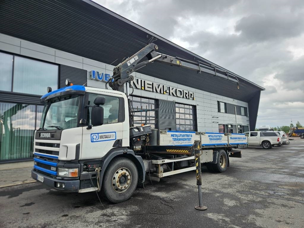 Scania P 94 DB 220 Hiab 135-4 lisähydrauliikalla - Camión grúa: foto 1 Scania P 94 DB 220 Hiab 135-4 lisähydrauliikalla - Camión grúa: foto 1