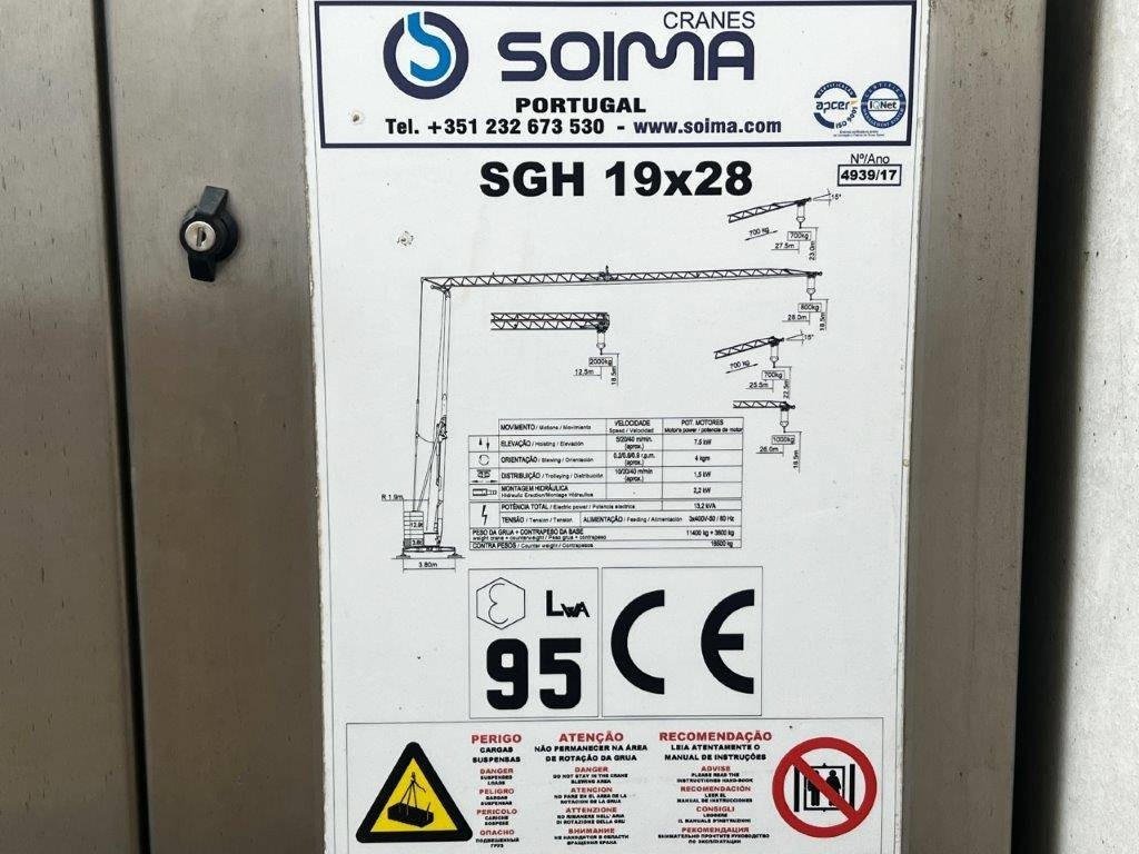 Leasing de Soima Construction crane SOIMA SGH 19x28 - 28 mete  Soima Construction crane SOIMA SGH 19x28 - 28 mete: foto 40