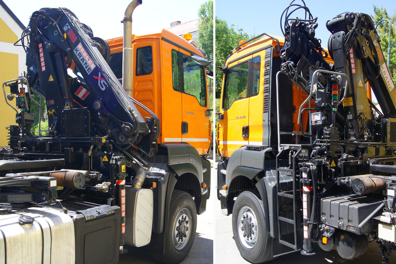 Camión volquete, Camión grúa MAN TGA 18.360 BL 4x4/Euro4/TÜV/HIAB 111/MULTILIFT/Winterdienst: foto 6