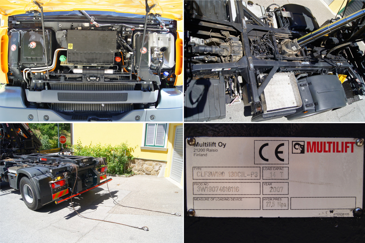 Camión volquete, Camión grúa MAN TGA 18.360 BL 4x4/Euro4/TÜV/HIAB 111/MULTILIFT/Winterdienst: foto 14