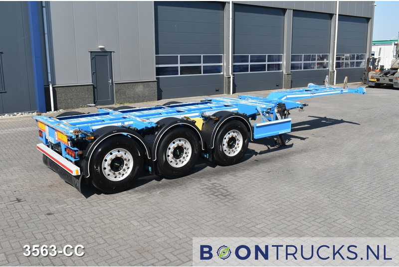 D-Tec FLEXITRAILER | 2x20-30-40-45ft HC * 3x EXTENDABLE * ADR * DISC BRAKES * APK 12-2025 - Semirremolque portacontenedore/ Intercambiable: foto 1 D-Tec FLEXITRAILER | 2x20-30-40-45ft HC * 3x EXTENDABLE * ADR * DISC BRAKES * APK 12-2025 - Semirremolque portacontenedore/ Intercambiable: foto 1
