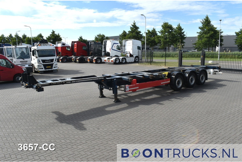 Krone SD BOX LINER | 2x20-40-45ft HC * LIFT AXLE * BPW/DISC * EXTENDABLE REAR * 10x AVAILABLE - Semirremolque portacontenedore/ Intercambiable: foto 4 Krone SD BOX LINER | 2x20-40-45ft HC * LIFT AXLE * BPW/DISC * EXTENDABLE REAR * 10x AVAILABLE - Semirremolque portacontenedore/ Intercambiable: foto 4