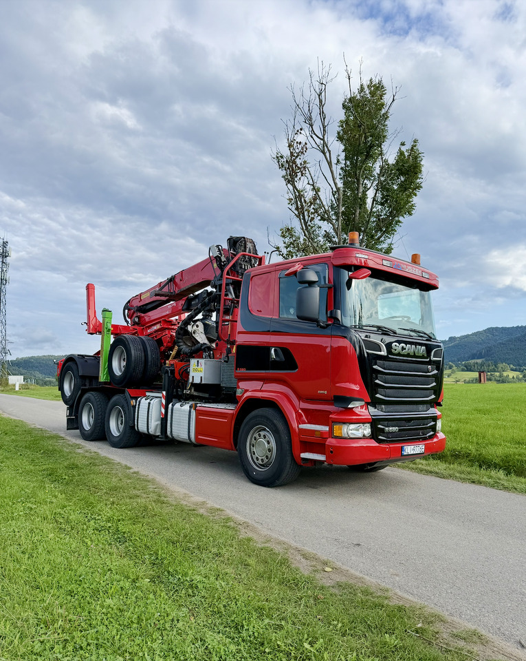Camión forestal, Camión grúa para transporte de madera SCANIA R580: foto 8