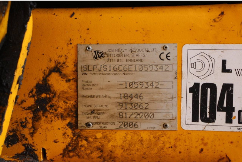 Excavadora de cadenas JCB JS160: foto 18