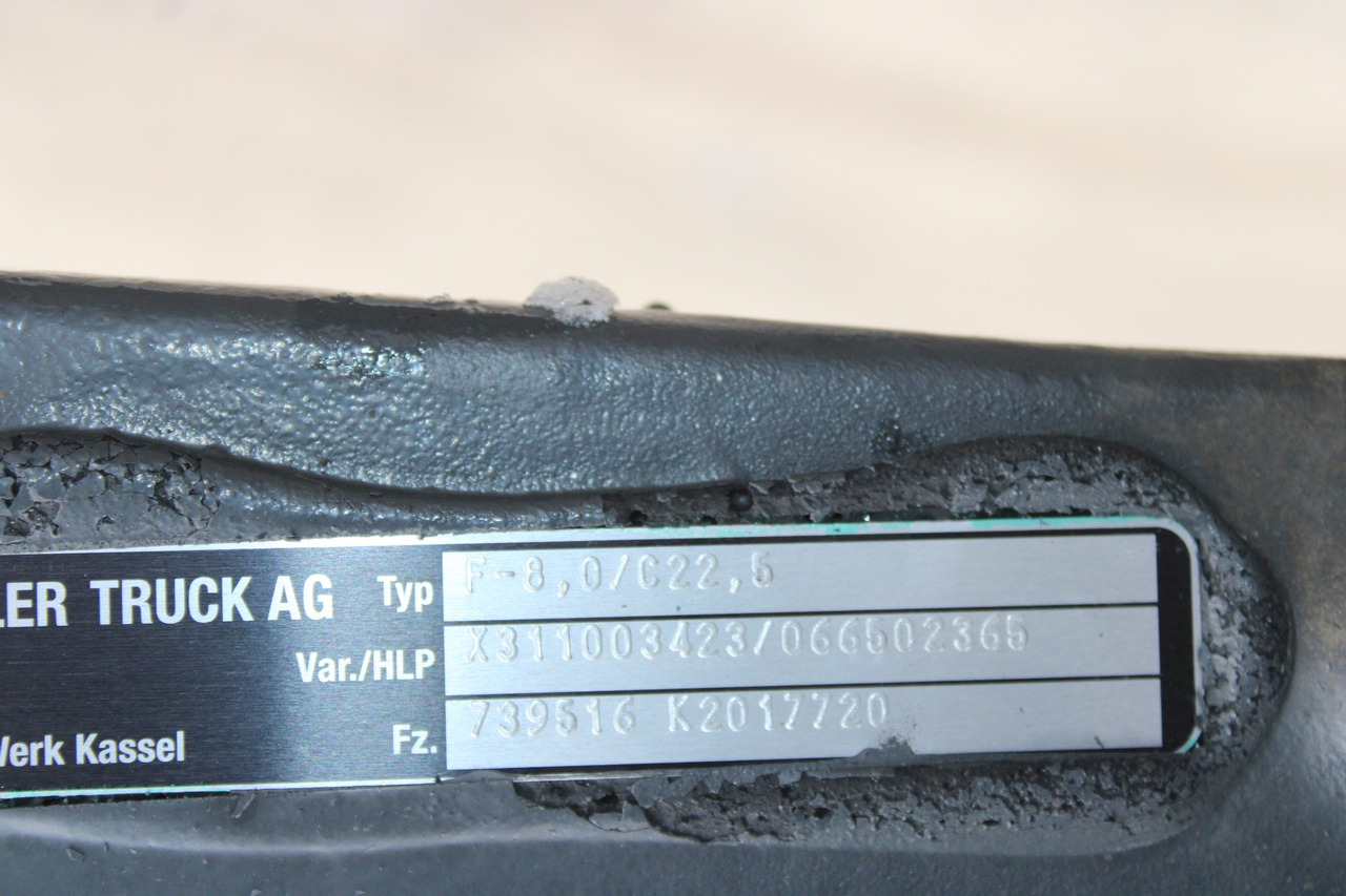 AXA FATA F-8,0-C22,5 MERCEDES AROCS A9603312901, X311003423, 066502365 - Eje delantero para Camión: foto 3 AXA FATA F-8,0-C22,5 MERCEDES AROCS A9603312901, X311003423, 066502365 - Eje delantero para Camión: foto 3