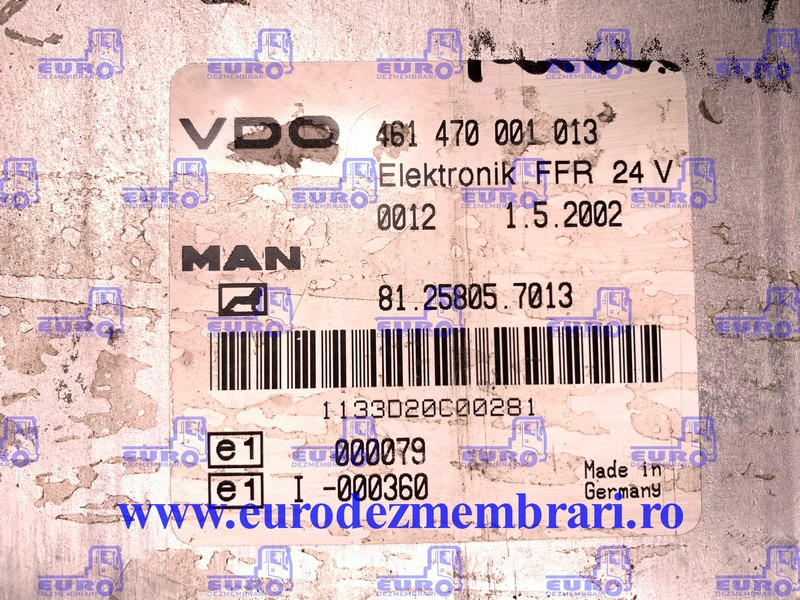 CALCULATOR KIT PORNIRE MAN TGA D28 510CP 0281001761 - Unidad de control para Camión: foto 3 CALCULATOR KIT PORNIRE MAN TGA D28 510CP 0281001761 - Unidad de control para Camión: foto 3