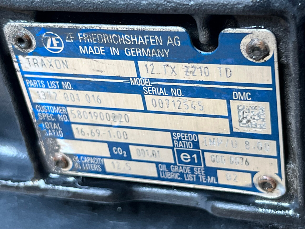 CUTIE DE VITEZE TRAXON FARA INTARDER IVECO 12TX 2210 TD R=16,69-1,00 5801900220 - Caja de cambios para Camión: foto 3 CUTIE DE VITEZE TRAXON FARA INTARDER IVECO 12TX 2210 TD R=16,69-1,00 5801900220 - Caja de cambios para Camión: foto 3