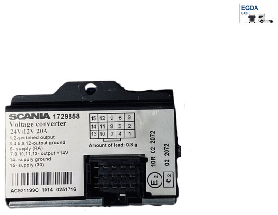 Scania 124 40 - Sistema eléctrico: foto 1 Scania 124 40 - Sistema eléctrico: foto 1