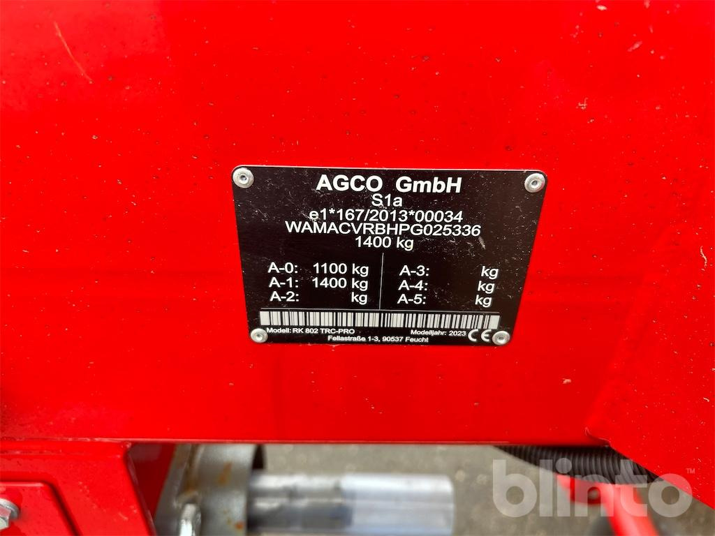 Massey Ferguson RK 802 TRC-Pro (2023) - Henificadora: foto 5 Massey Ferguson RK 802 TRC-Pro (2023) - Henificadora: foto 5