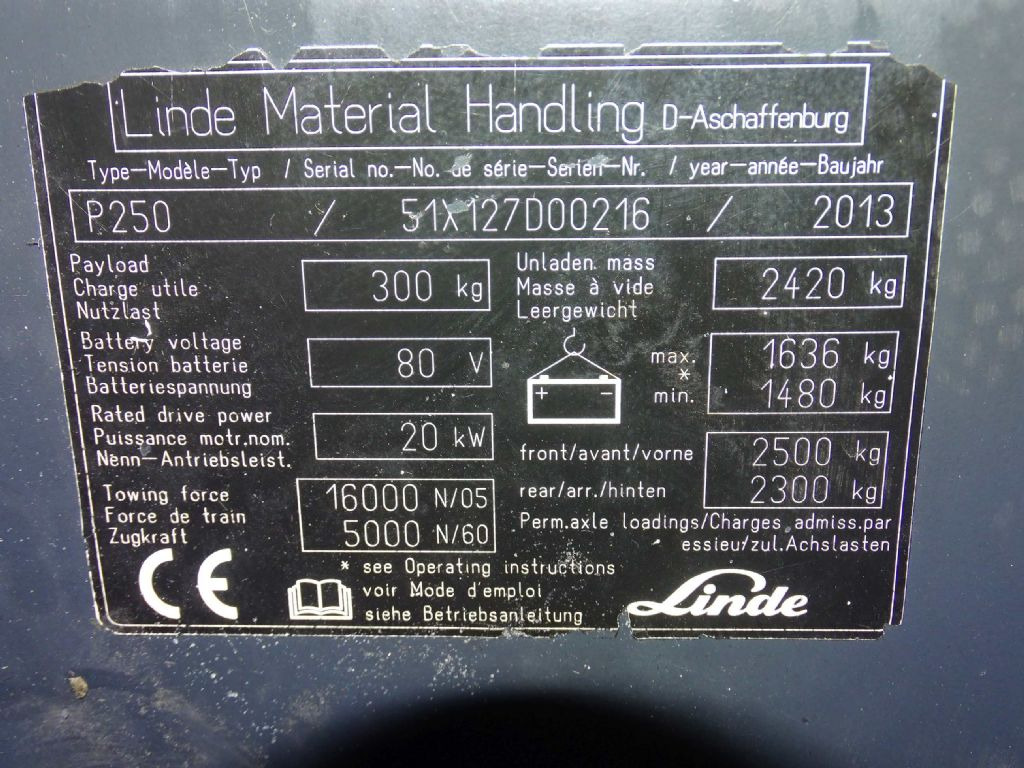 Leasing de Linde P250 Linde P250: foto 9 Leasing de Linde P250 Linde P250: foto 9