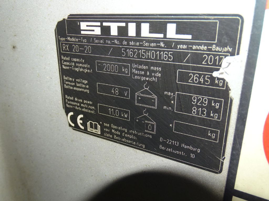 STILL RX20-20 - Carretilla elevadora eléctrica: foto 5 STILL RX20-20 - Carretilla elevadora eléctrica: foto 5