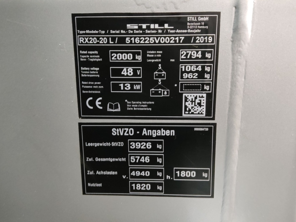 STILL RX20-20L - Carretilla elevadora eléctrica: foto 5 STILL RX20-20L - Carretilla elevadora eléctrica: foto 5