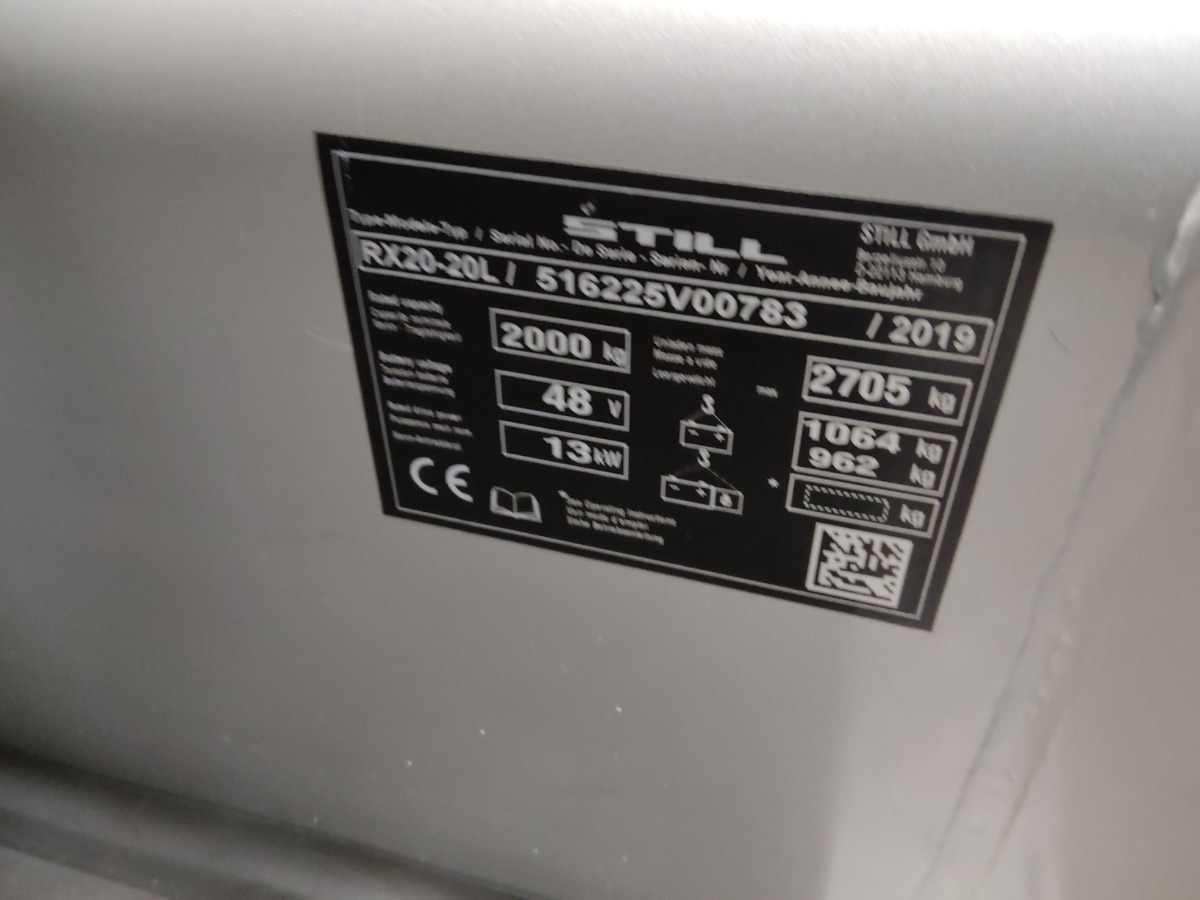 STILL RX20-20L - Carretilla elevadora eléctrica: foto 5 STILL RX20-20L - Carretilla elevadora eléctrica: foto 5