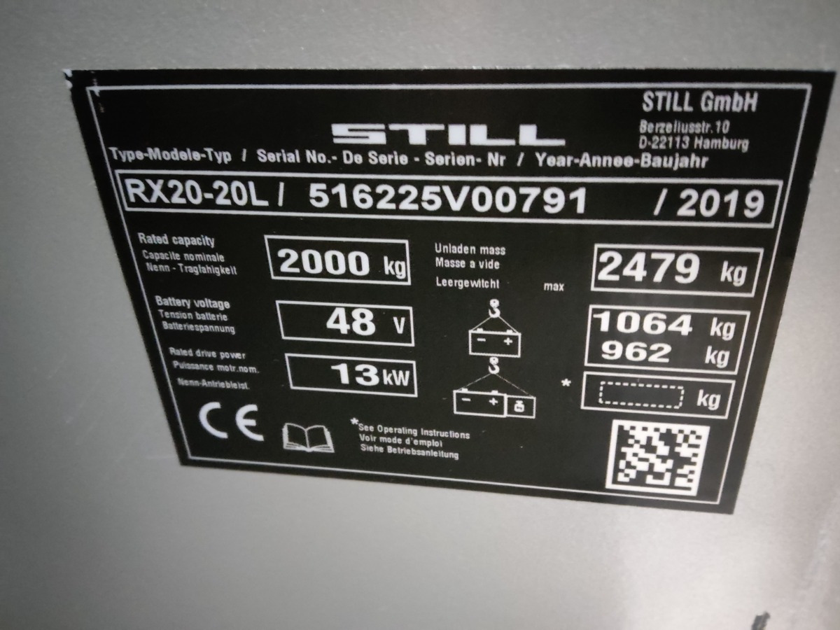 STILL RX20-20L - Carretilla elevadora eléctrica: foto 5 STILL RX20-20L - Carretilla elevadora eléctrica: foto 5