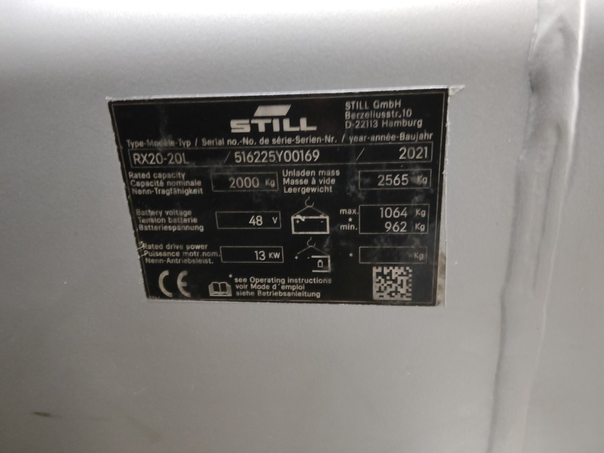 Carretilla elevadora eléctrica STILL RX20-20L: foto 6