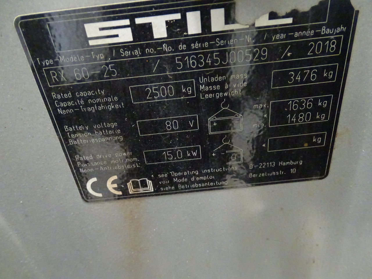 STILL RX60-25 - Carretilla elevadora eléctrica: foto 5 STILL RX60-25 - Carretilla elevadora eléctrica: foto 5