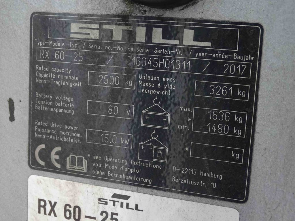 STILL RX60-25 - Carretilla elevadora eléctrica: foto 5 STILL RX60-25 - Carretilla elevadora eléctrica: foto 5