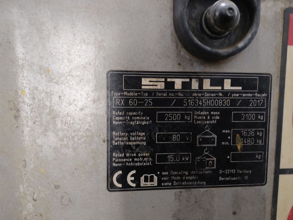 STILL RX60-25 - Carretilla elevadora eléctrica: foto 5 STILL RX60-25 - Carretilla elevadora eléctrica: foto 5