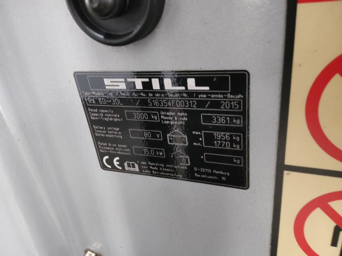 STILL RX60-30L - Carretilla elevadora eléctrica: foto 5 STILL RX60-30L - Carretilla elevadora eléctrica: foto 5