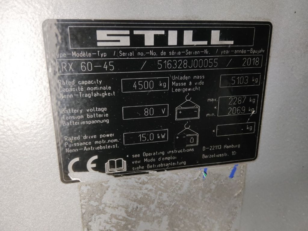 Carretilla elevadora eléctrica STILL RX60-45: foto 9 Carretilla elevadora eléctrica STILL RX60-45: foto 9